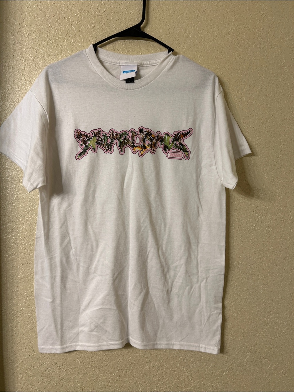 Official Brutalismus 3000 Camo B3K Logo Graphic T-Shirt - White - Size M- L11